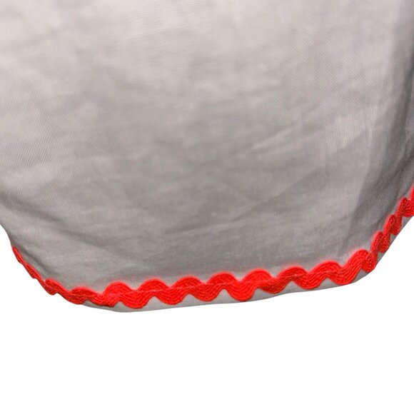 Boden neon smocking embroidered cotton tunic top 6 - Picture 4 of 6